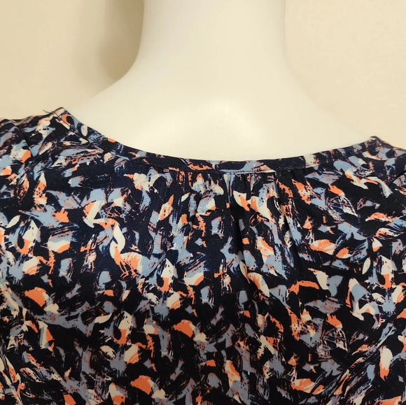 A.n.a navy‎ blue blouse size small - Picture 8 of 11